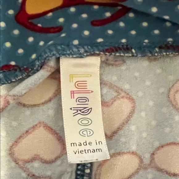 LuLaRoe TC Leggings with Blue and Orange Sunglasses Design - Picture 2 of 4